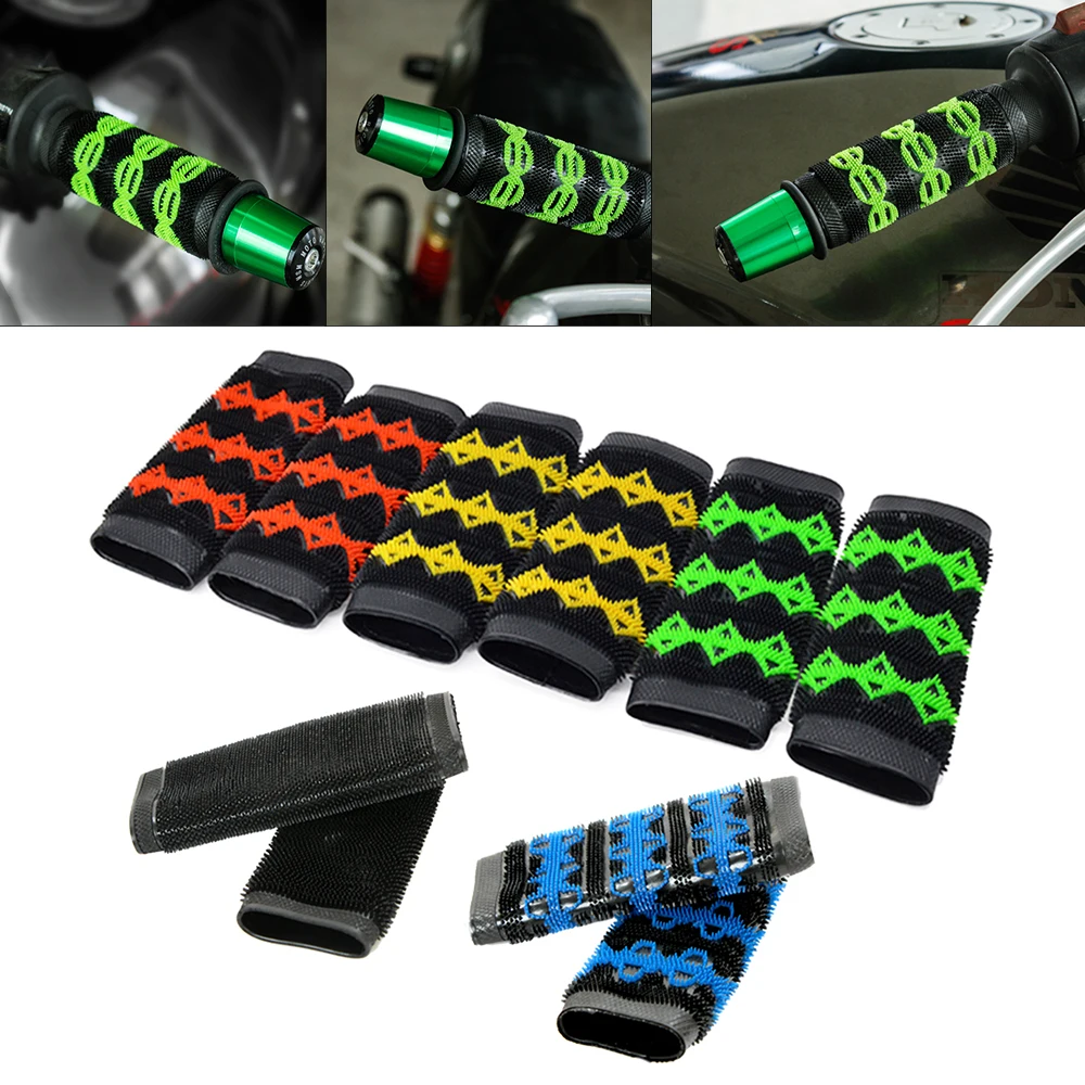 

1 Pair Universal Motorbike Handle bar Part Racing Motorcycle Anti-Skid Rubber Handlebar Grip