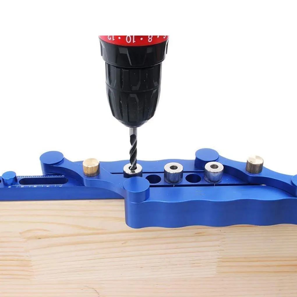 Blue Effortlessly Join Wood Pieces Drill Guiding Sleeve Tools For Joinery Punch Locator Dowel Jigs