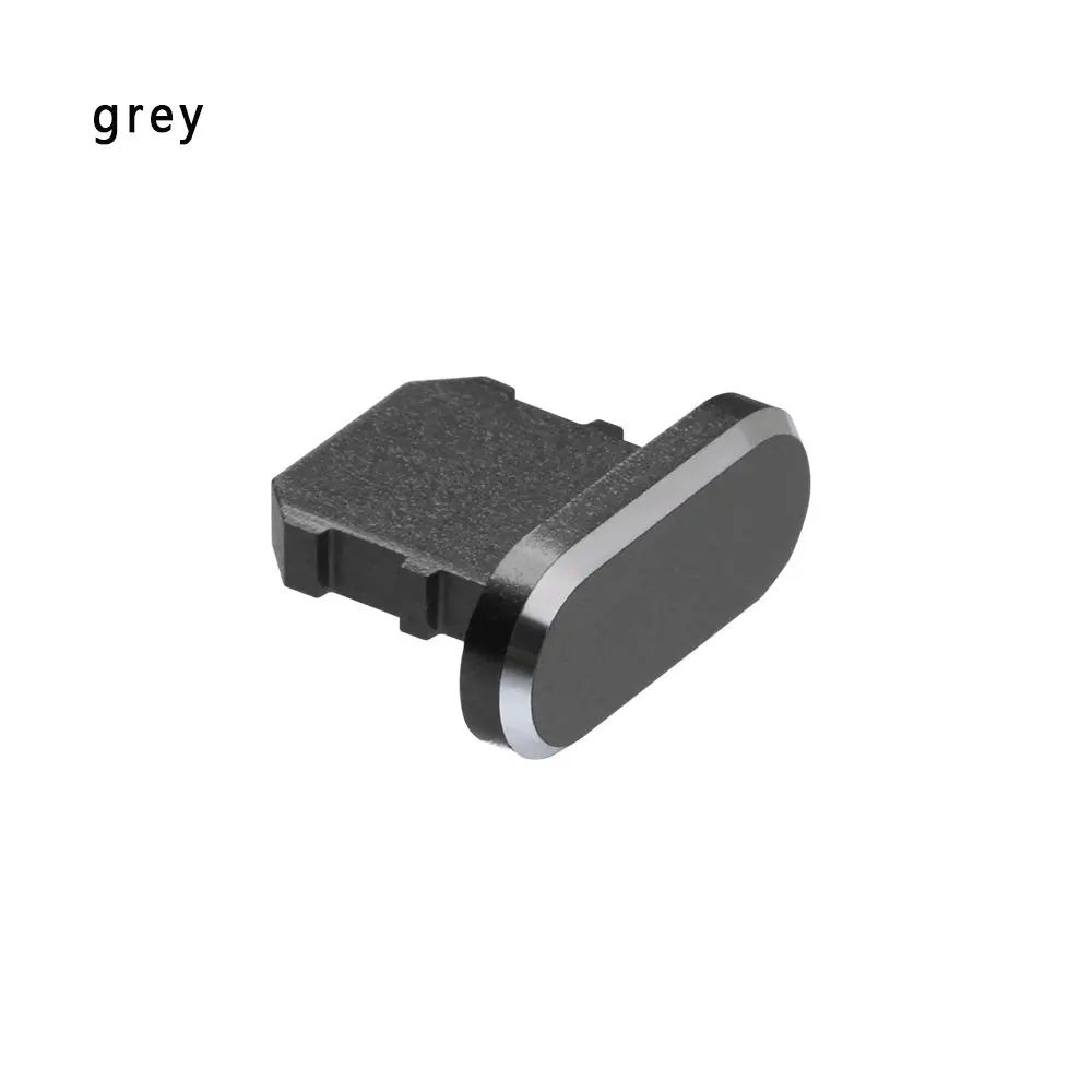 Metal Charger Port Anti-Dust Plug Stopper - Premium Phone Accessory Charging Cap Cover