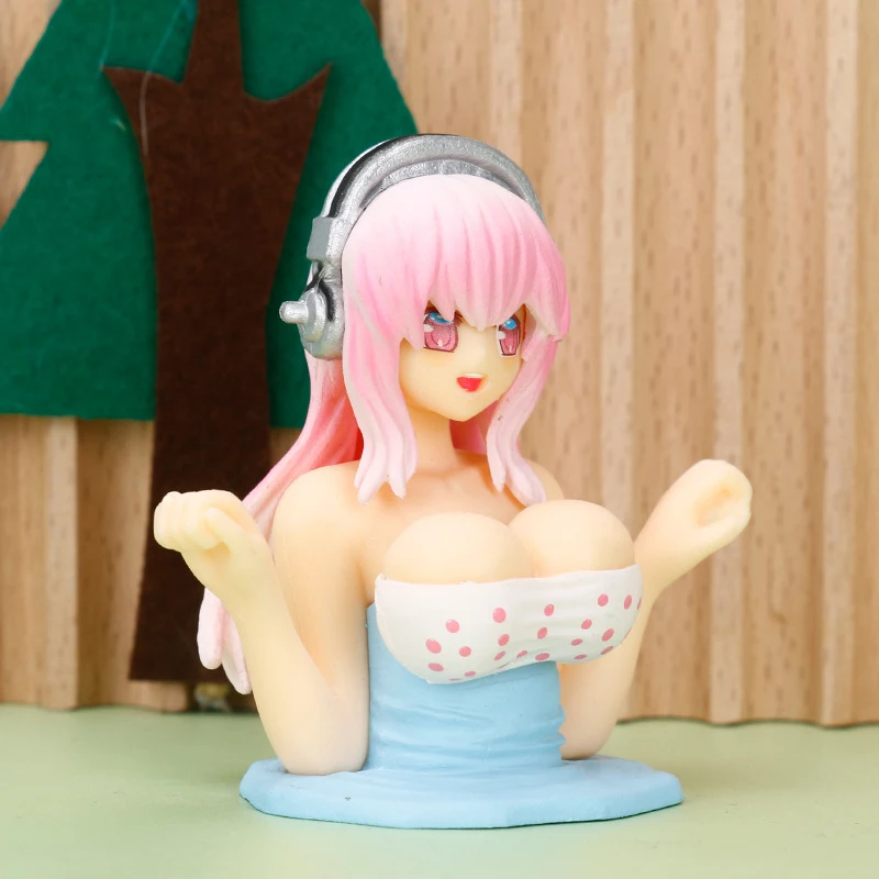 Shaking Chest Girls Car Dashboard Decorations Sexy Cute Dolls Plump Shape