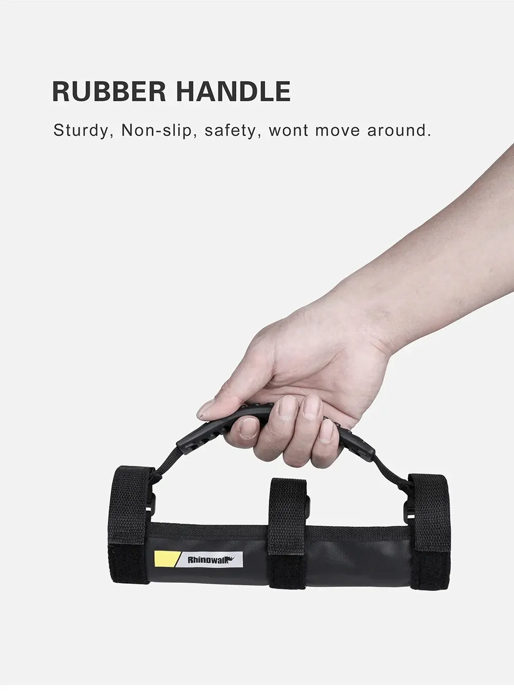 Rhino walk Handgriff gurt für Faltung Fahrrad Kick Scooter Elektro roller Trage gurt mit rutsch festem Gummi griff – Detail 4