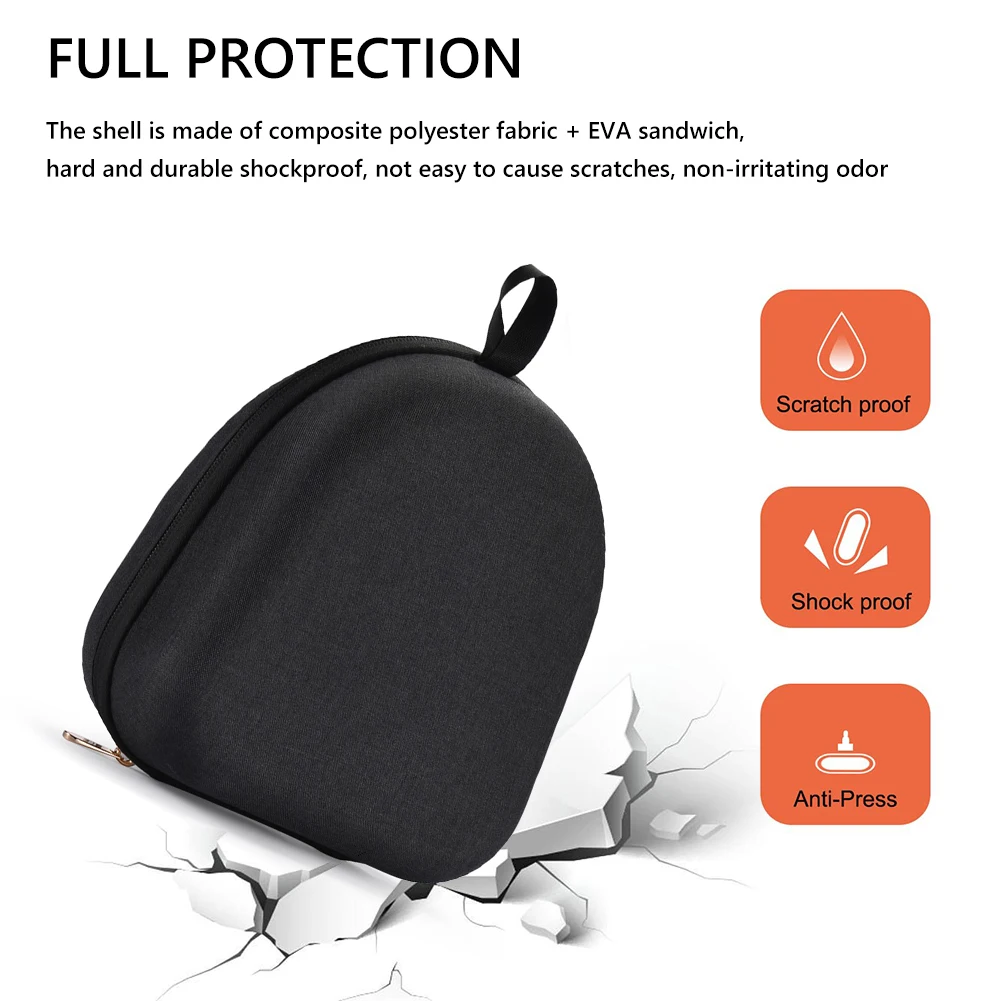 EVA Travel Protective Case Shockproof Headphones Case Anti-scratch Splashproof for Sony PlayStation PULSE Elite Wireless Headset