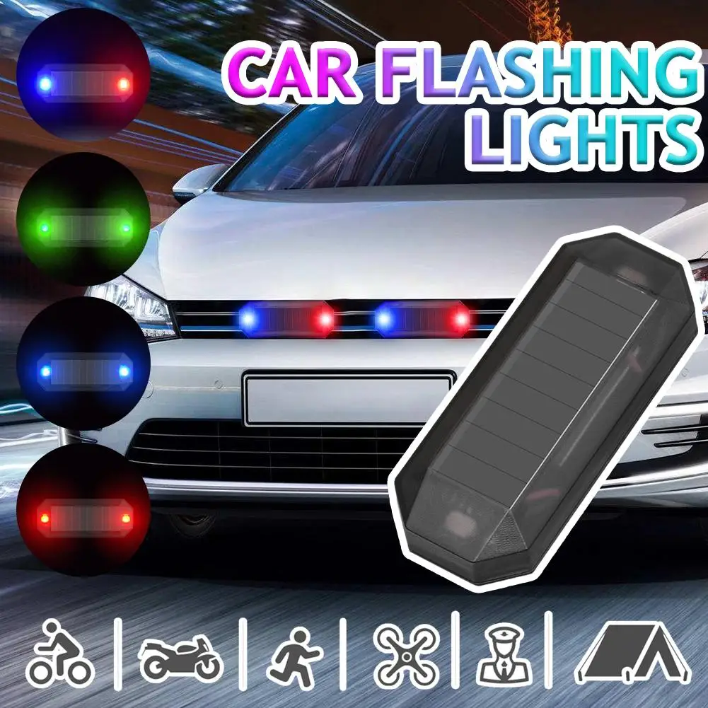 

Car Solar Strobe Warning Light Led Warning Light Universal Traffic Bright Road Flashing Surface Caution Light Safety Flashi U5j8