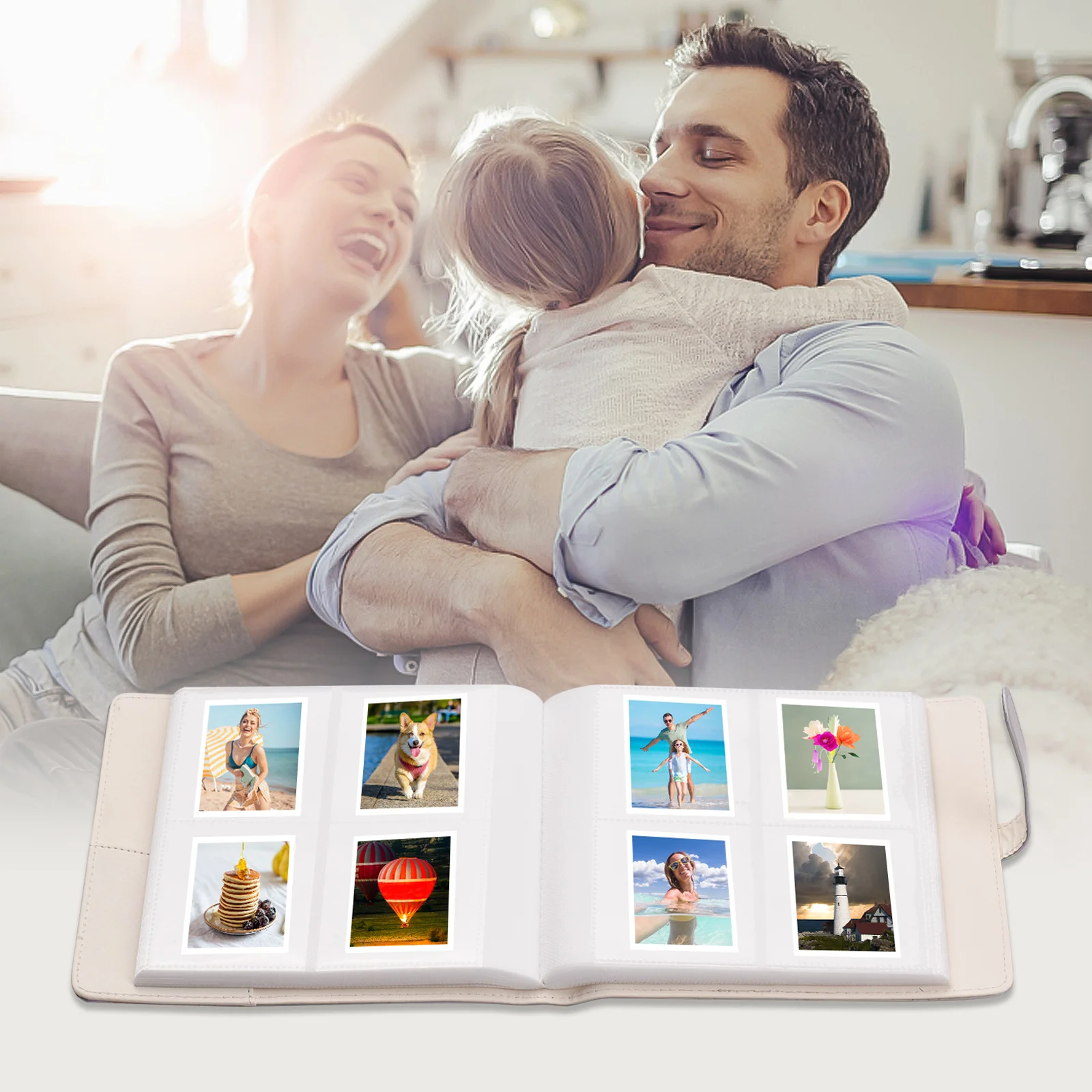 Pocket Photo Album 256 Photos Replacement Fujifilm Instax Mini 12/11/9/8/8 + LiPlay 20*21.5cm 7.4*9cm pocket photo album