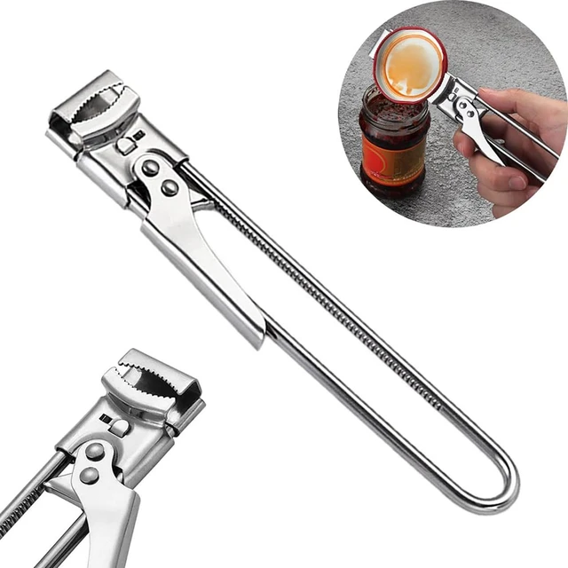 1pc, Can Openers, Multifunctional Stainless Steel Jar Opener For Seniors,  Weak Hands, Multi Functional Manual Can Opener For Home, Kitchen, Restauran