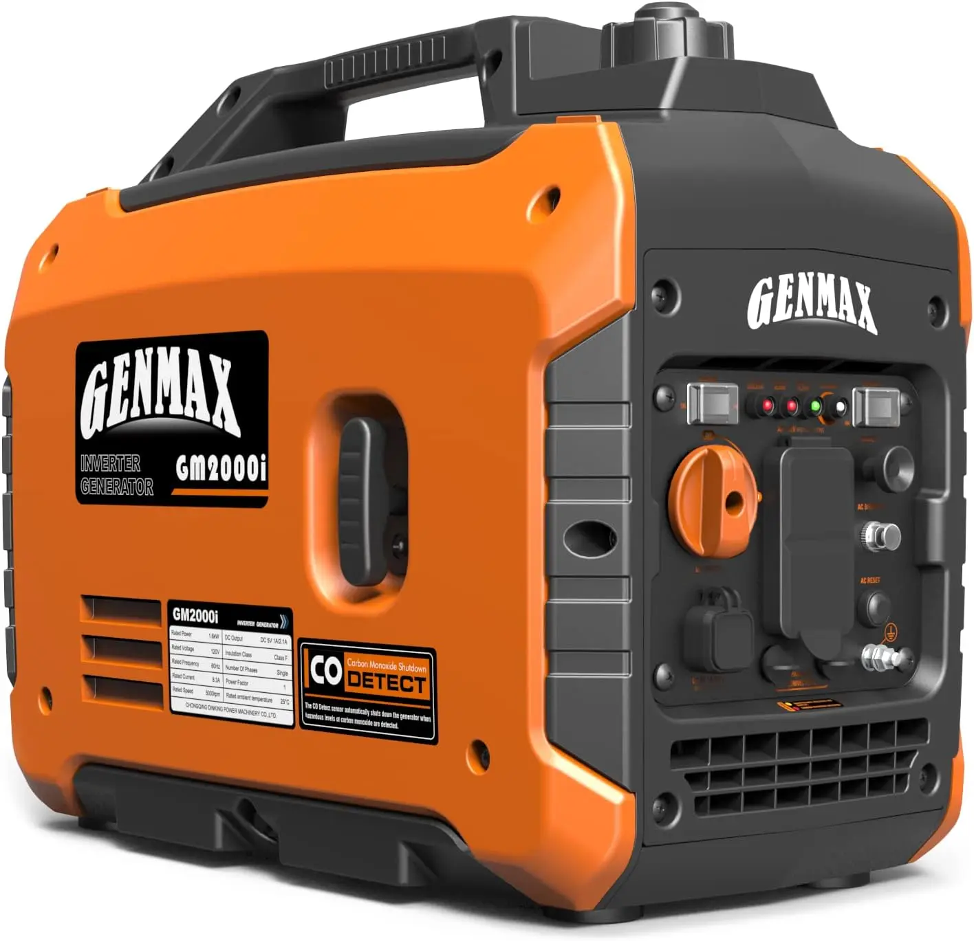 Portable Generator 2000W Ultra Quiet Gas EngineEPA Compliant Eco Mode Function Ultra Light Suitable for Backup Home and Campin