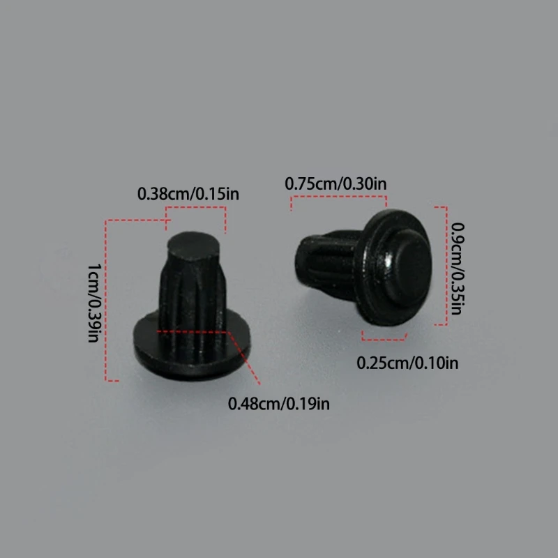 100Pcs Silicone Cabinet Door Bumper Cushion Table Furniture Embedded Bumper Cushion Protective Pad Screws Hole Plugs
