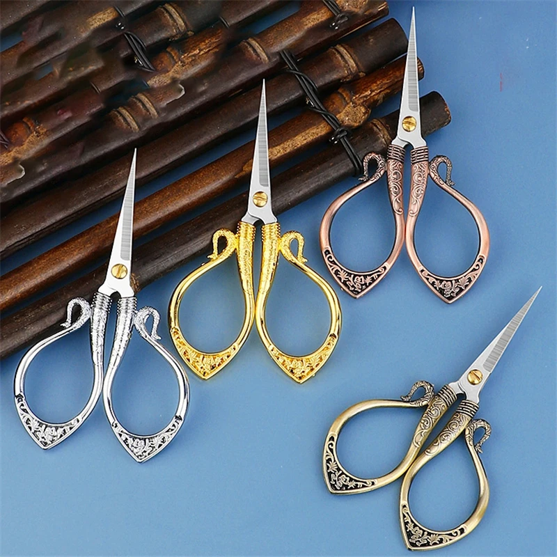 Stainless Steel Angled Scissors Curved Gauze Scissor Fishing Cross Stitch  Cutter Paper Embroidery Sewing Thread Shaped Shears - AliExpress