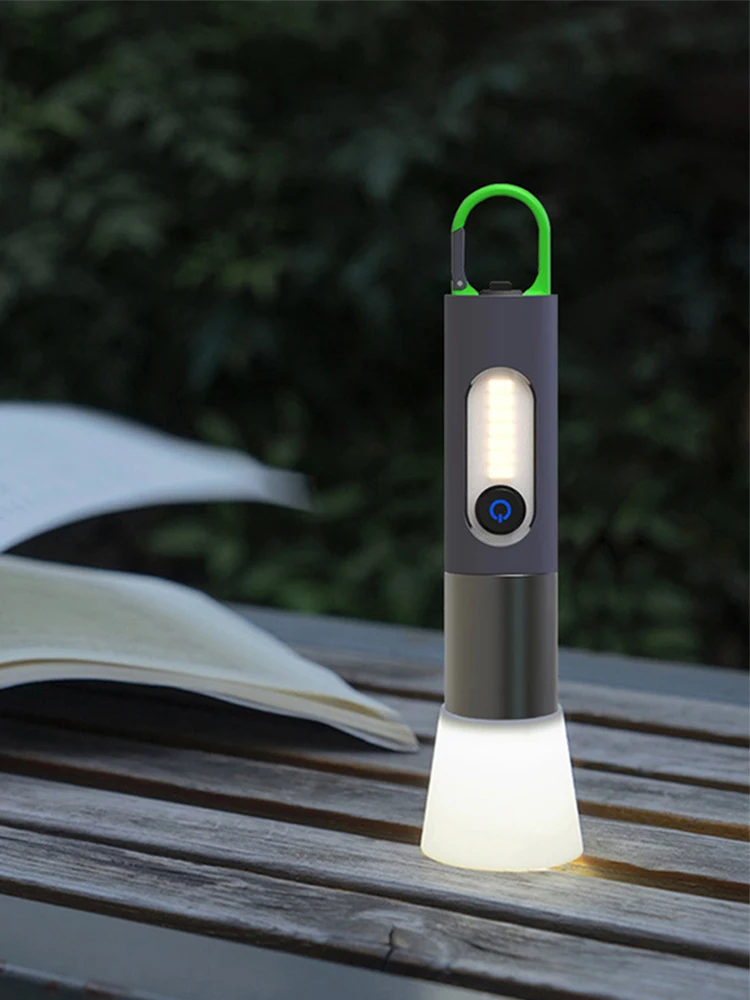 램프갓이 있는 USB 소형 토치 라이트 1200mAh 자전거 손전등 4가지 모드 야간 라이딩을 위한 충전식 방수 강력한 조명