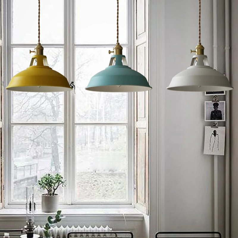 

Modern Metal Pendant Light Loft Industrial Pendant Lamp Bedroom Kitchen Home Decor Ceiling Lamp Vintage Hanging Light Fixtures