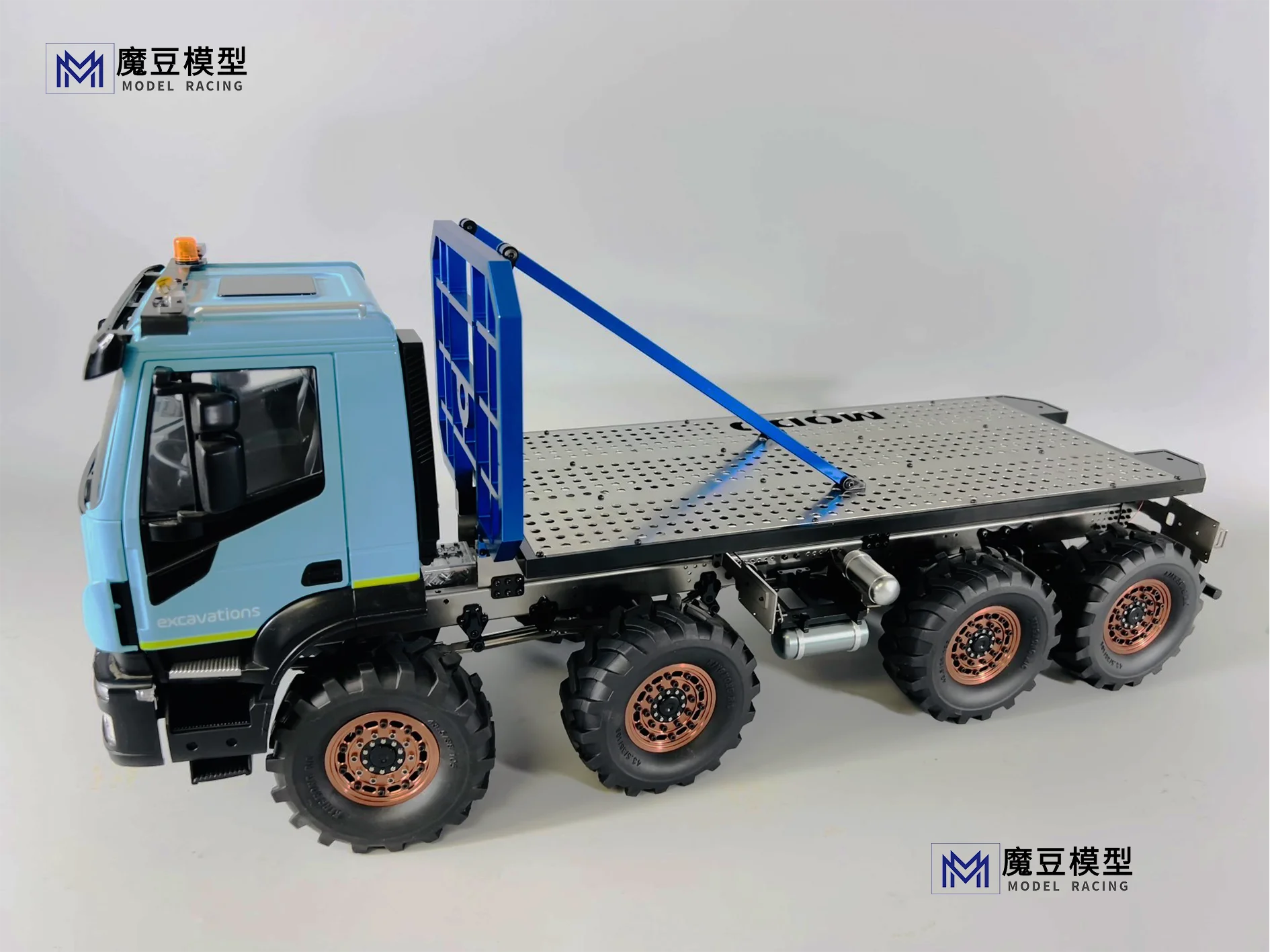 Strukturiertes, ineinander verschachteltes Gummireifenmustermodell für 1:14 Tamiya RC Lesu Kletterfahrzeug LKW DIY Autoteile – Detail 6
