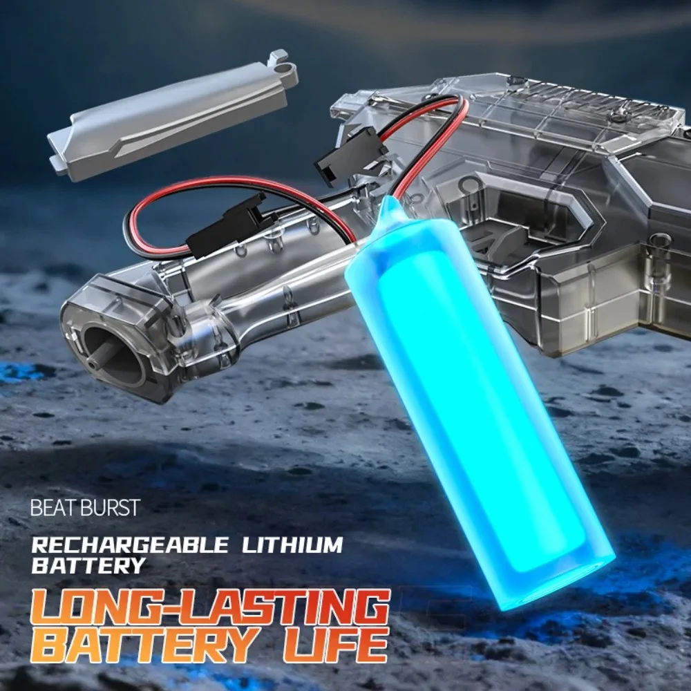 High-speed Electric Water Gun For Kids With Flame And Light Effect_voghion.com