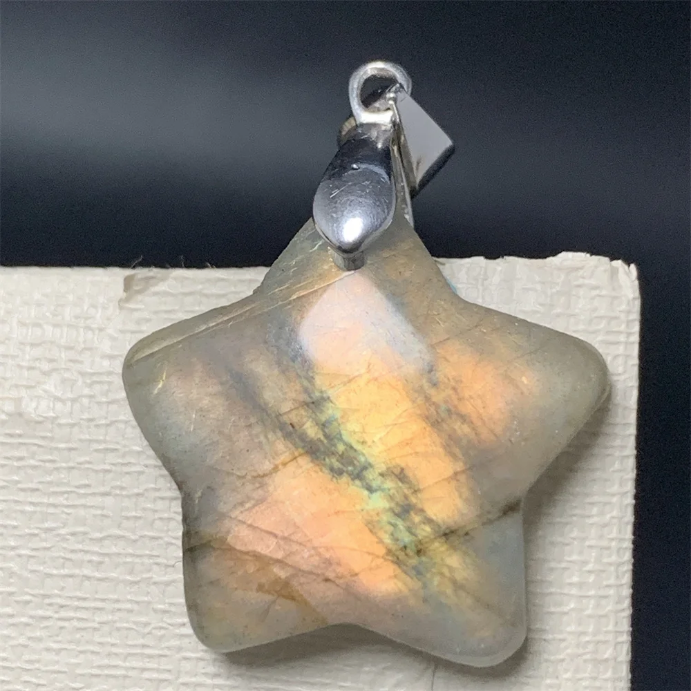 Uglyless Natural Colorful Labradorite Necklaces Women Heart Water Drop Labrador Beads Blue Light Labradorite Pendants 925 Silver