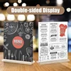 Acrylic Sign Holder POP Display Stand Rack Desktop Advertising Sign Board Poster A4 A5 A6 Acrylic Price Tag Frame Picture Holder 5