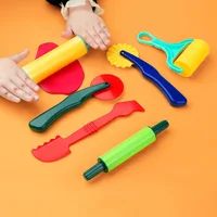 6pcs Bundle New Creative 3D Plasticine Tools Playdough Kit Color Play Dough Model Tool Toys Clay Moulds Deluxe Set 2