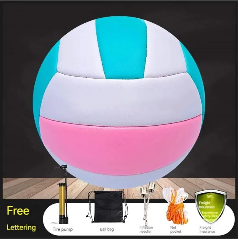 Standard Volleyball Indoor And Outdoor School Youth Soft Leather Training Competition No.5 Ball Customization
