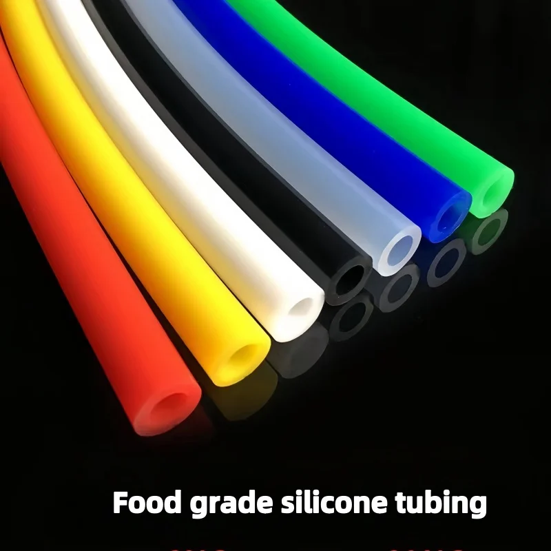 Silicone Tube 1/2/5 Meter ID 1 2 3 4 5 6 7 8 9 10 mm Flexible Rubber Hose Food Grade Soft Drink Pipe Water Connector silicone tube rubber tubing rubber tube rubber hose