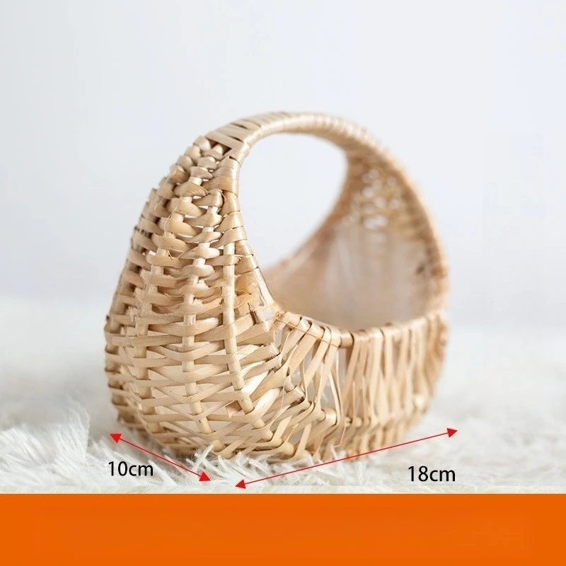 Flower basket woven basket, green plant pot, succulent flower pot, candy packaging basket, rattan weaving basket and tote basket