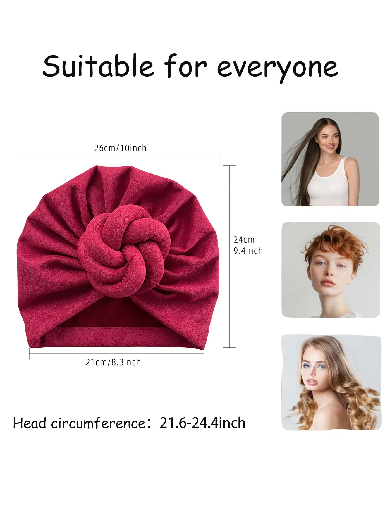 1pcs Elegant Women Turbans Solid Color Handmade Flower Knot African Fashion Chemotherapy Hat Leisure Comfortable Breathable High 4