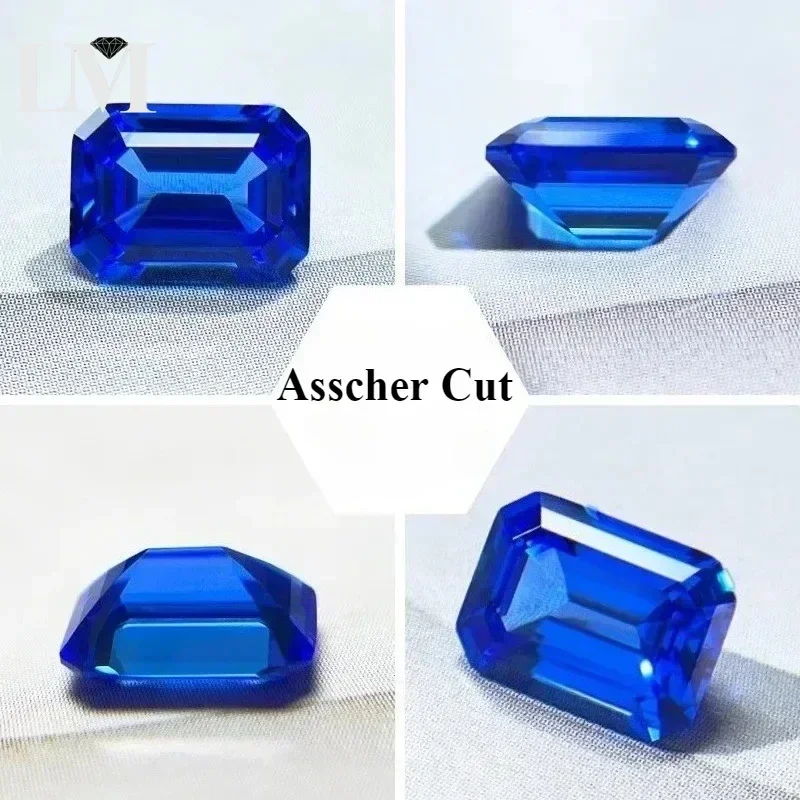 Laborgezüchteter Kobaltspinel in Blau, verschiedene Formen, Edelstein für Ohrringe, Anhänger, Schmuckherstellung, wählbar.