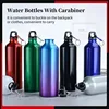 1/2/3PCS Aluminum Outdoor Bike Sports Water Bottle Drinking Kettle Drinking Cup Leakproof Water Jug for Travel Running Camping 2