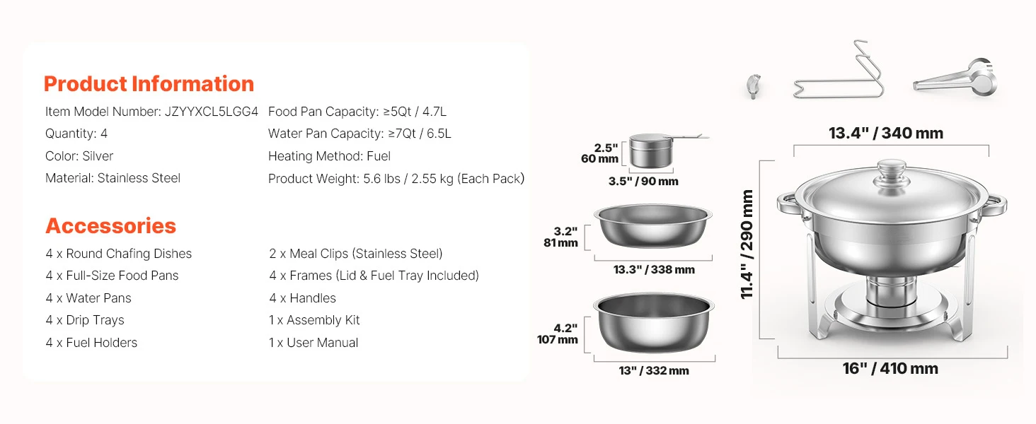 chafing dish close-up