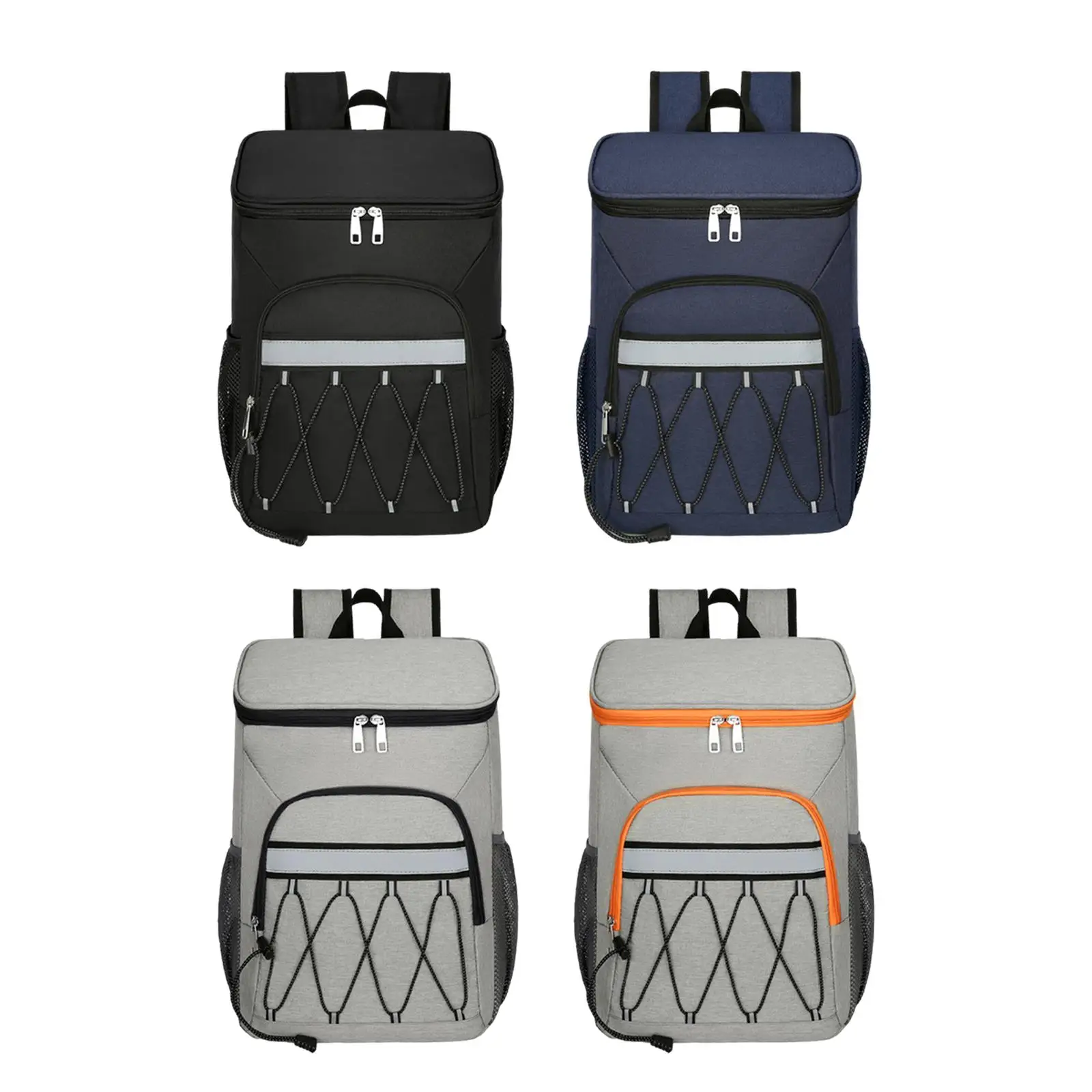 Insulated Cooler Backpack Beach Cooler Bags Daypack Zipper Multifunctional Thermal Bag Lunch Backpack for Fishing Work