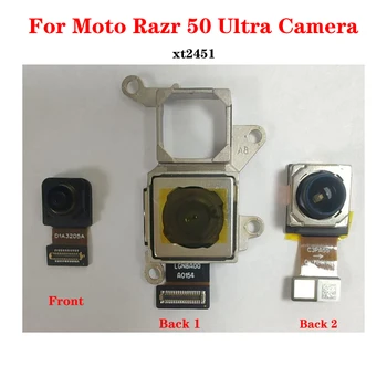 Fotocamera principale posteriore frontale originale per Motorola RAZR 50 Ultra XT2451, parte del modulo fotocamera grande anteriore posteriore, originale al 100%