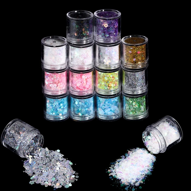 10ml/Box Glitter Epoxy Resin Fillings Mix Colorful Glitter Sequins  Materials for DIY Epoxy Resin Mold Crafts Nail Art Fillers