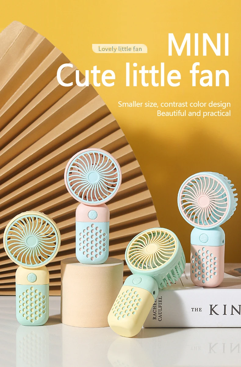 Handheld Mini Fan USB Rechargeable Portable Mute Small Electric Fan Student Dormitory Outdoor Travel Cooling Fan 1 Sed5014a21d7d4468a56e90ca7717f0a2w