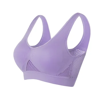 Breathable Sports Bra Top Fitness Women Brassiere Removable Padded Sport Bra Running Gym Seamless Push Up Bras - Image 2