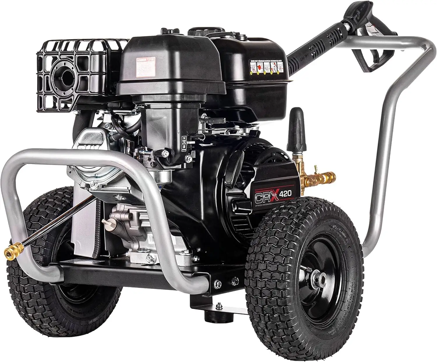 

Water Blaster 4400 PSI Gas Pressure Washer, 4.0 GPM, CRX Engine, Includes Spray Gun & Wand, 5 QC Nozzle Tips, x 50-ft. Hose