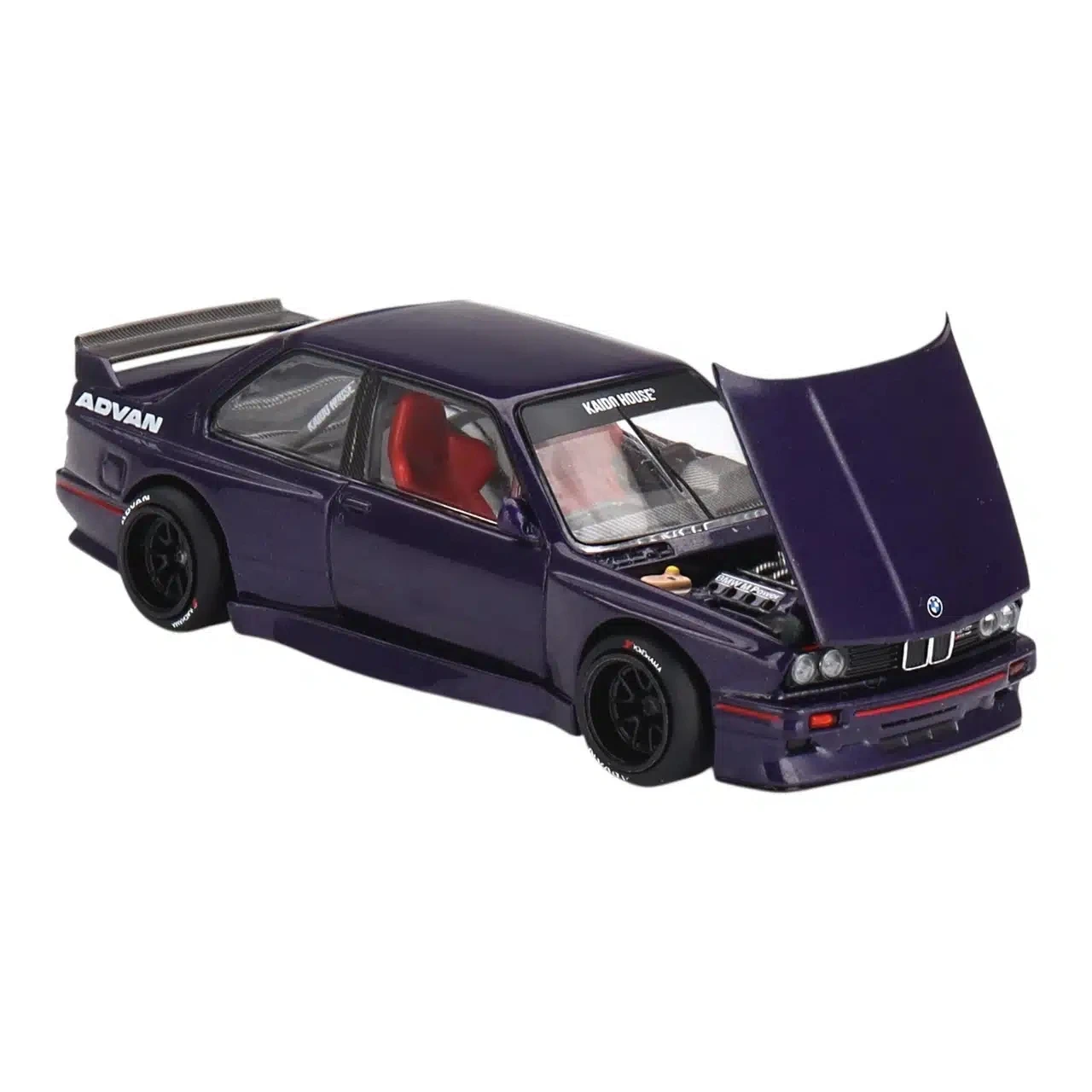 카이도 하우스 + MINIGT 1/64 BMW M3 카이도 KW V1 KHMG216-CH 자동차 합금 차량 다이캐스트 메탈 모델 어린이 선물 장난감 소년용
