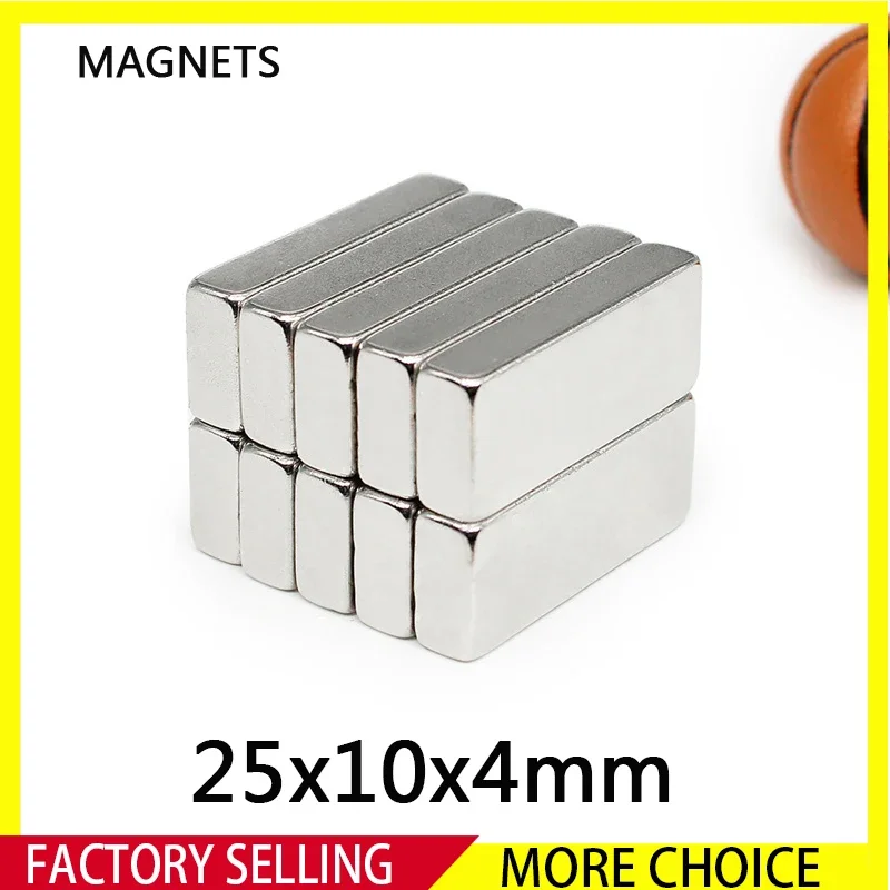 

2~100PCS 25x10x4mm Strong Neodymium Block Magnets 25mm x 10mm x 4mm N35 Grade Powerful Magnet Permanent Magnet 25*10*4mm