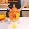 Electric Orange Juicer Squeezer Portable Lemon Squeezer Machine For Oranges Grapefruits Slag Juice Separator EU Plug 1