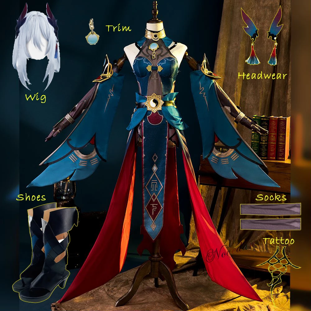 Game-Honkai-Star-Rail-Cosplay-Hanya-Cosplay-Costume-Uniform-Shoes-Wig ...