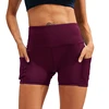 Women Yoga Shorts Stretchy Premium Fabric 2 Pockets Fashionable When Exercising Non See-through High Waist Yoga Shorts 1