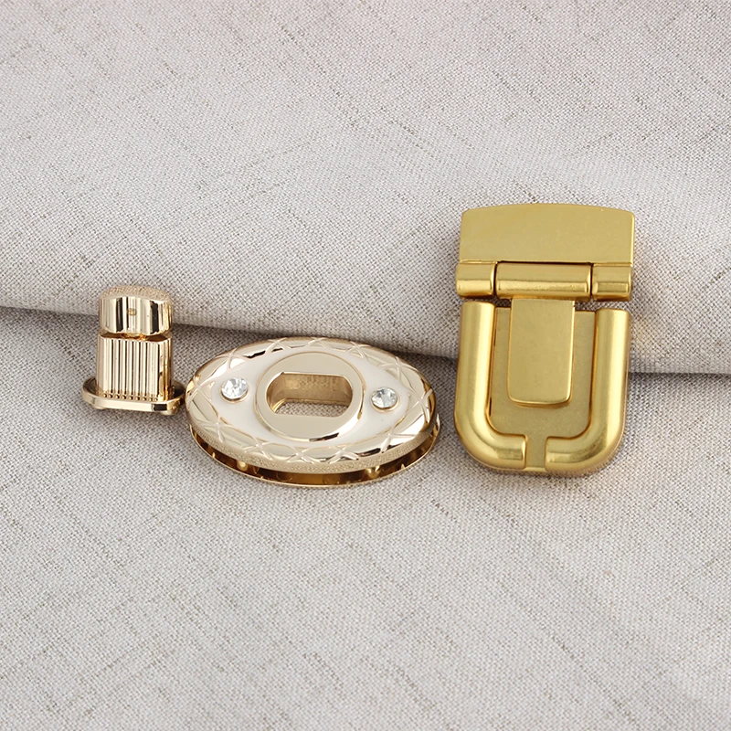 Moon,Round Shape Metal Push Lock Clasp Press Locks For Leather Craft Women Shoulder Bags Handbag Twist Turn Lock DIY Accessories