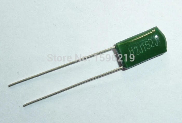 

100pcs Mylar Film Capacitor 630V 2J152J 1500pF 1.5nF 2J152 5% Polyester Film capacitor