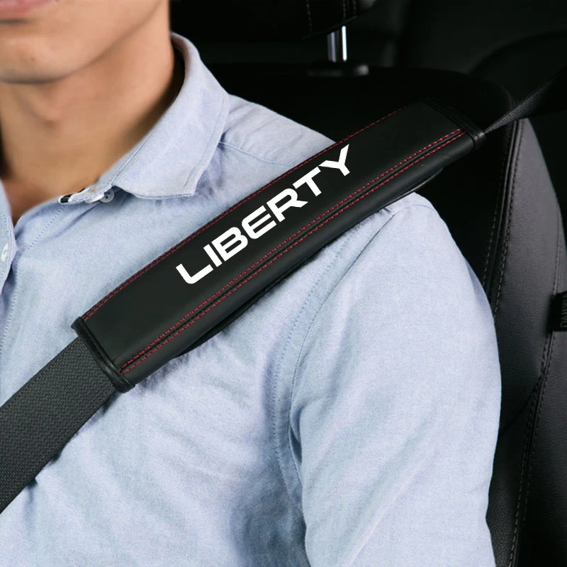 1pcs Car Seat Belt Cover Shoulder Strap Pad Auto Accessories for For JEEP Liberty Auto Interior Decor Accessory
