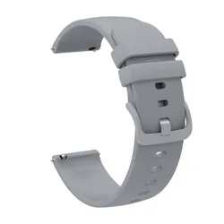 Premium Silicone Band Strap, 20mm/22mm - Universal Fit - 22mm (Gray)