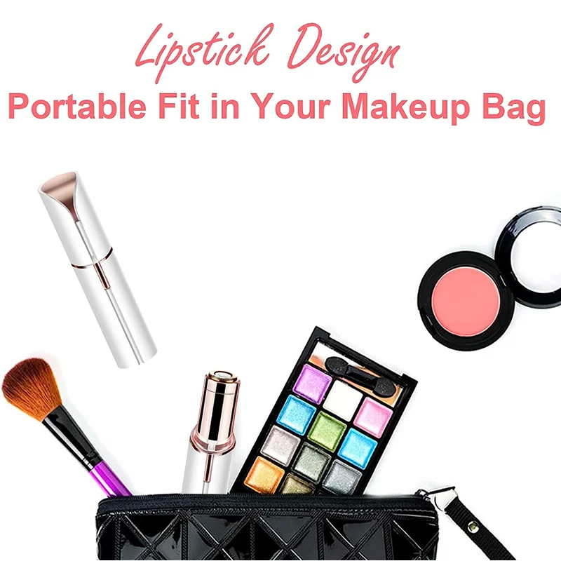 Nieuw in elektrische wenkbrauwtrimmer, mini-wenkbrauw-epilator, gezichtshaarverwijdering voor dames, draagbaar, pijnloos scheerapparaat voor dames_voghion.com