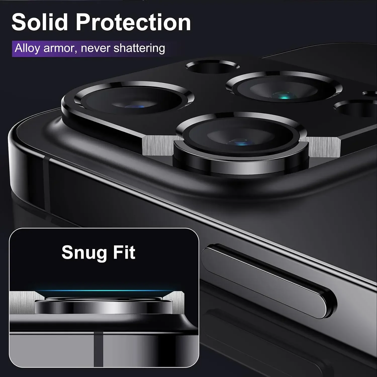 Premium Metal Camera Lens Protector Cover - Enhanced Protection