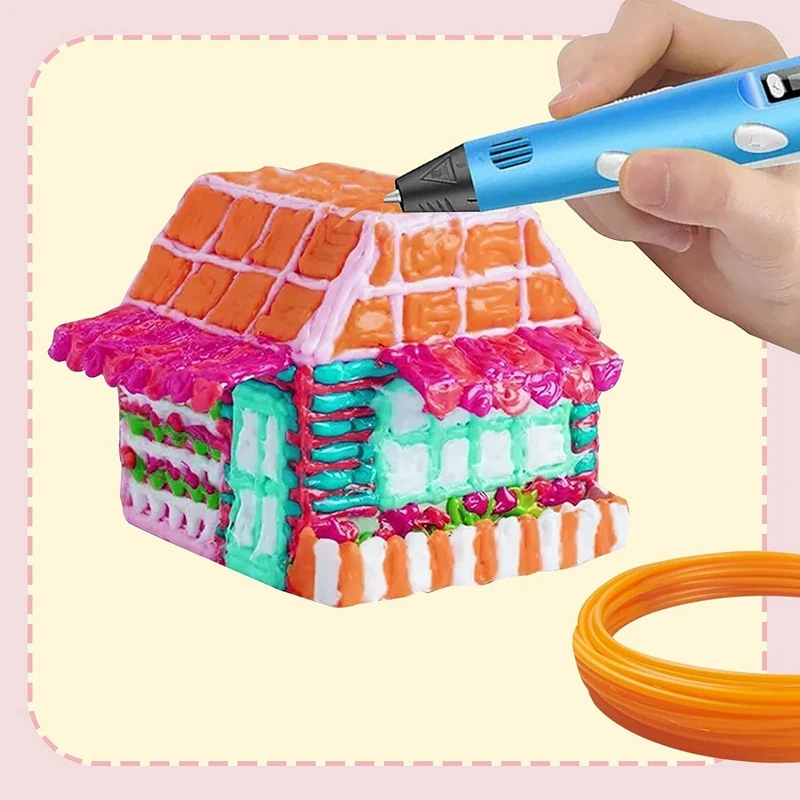 3D 펜 필라멘트 리필, 예술과 어린이를 위한 멀티 타입 PLA 필라멘트, 20 가지 색상, 대부분의 3D 펜과 호환 가능, 내구성, 10m, 1.75mm