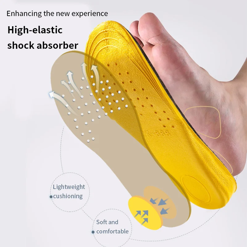 Height Increase Insole Breathable Sport Insoles Arch Suport Insoles Men Women Adjustable Size Heighten Pad Feet Care Cushion