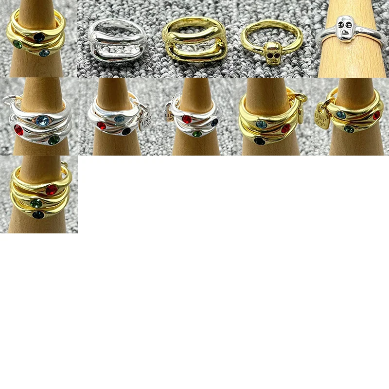 2023 New Fashion Stinless Steel Lloy Plted 925 Anello Da Letto Color Argento Con Grande Pietra Cn Essere Usato S Femle Gift Wholesle