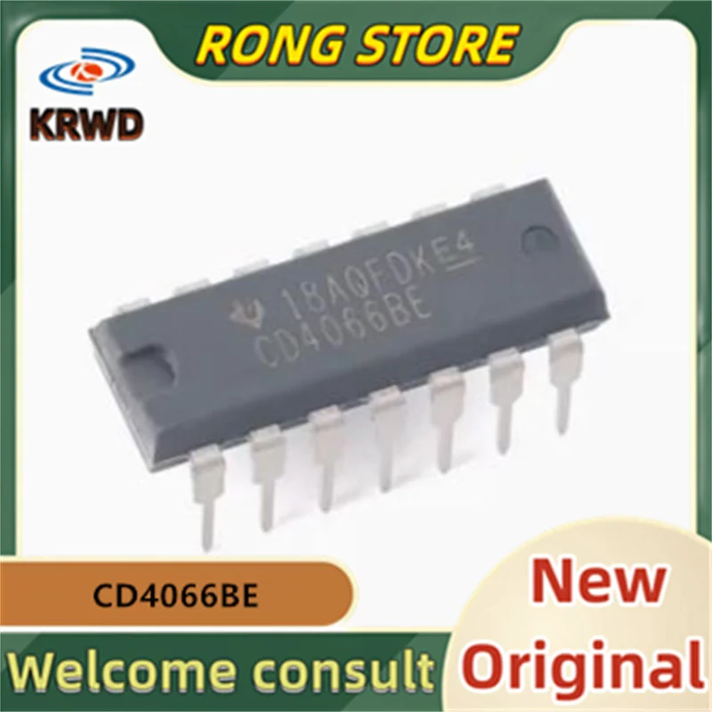 

Новые и оригинальные микросхемы CD4066B CD4066 DIP-14, 30 шт.