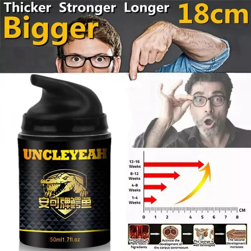 Crocodile Mens Penis Enlargement Cream Penis Erection Enhancement Health Care Massage Strong Enlargement Grow Thicker Cream
