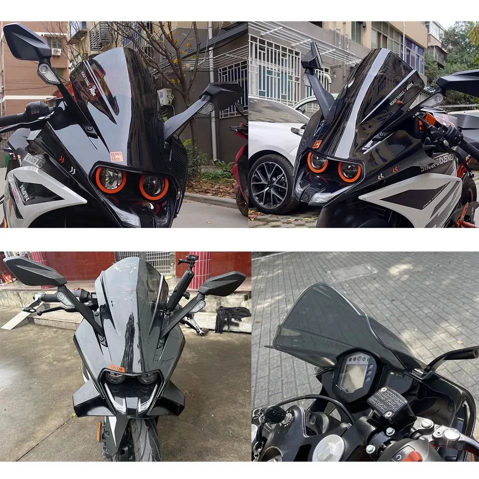 在庫処分】RC125用 RC200 RC390 モーターサイクルウインドスクリーン