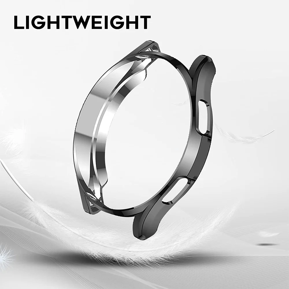 Case for Samsung Galaxy watch 4 classic 46mm/42mm TPU Plated all-around Anti-fall cover bumper Samsung Galaxy watch 4 40mm 44mm watch cover watch protective case watch case watch protective cover tpu protective case watch accessories